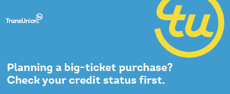 Planning a big-ticket purchase? Check your credit status first.